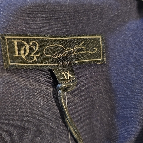 DG2 DIANE GILMAN Navy Blue Blazer Gabardine Business Career Jacket NEW NWT - Picture 3 of 12